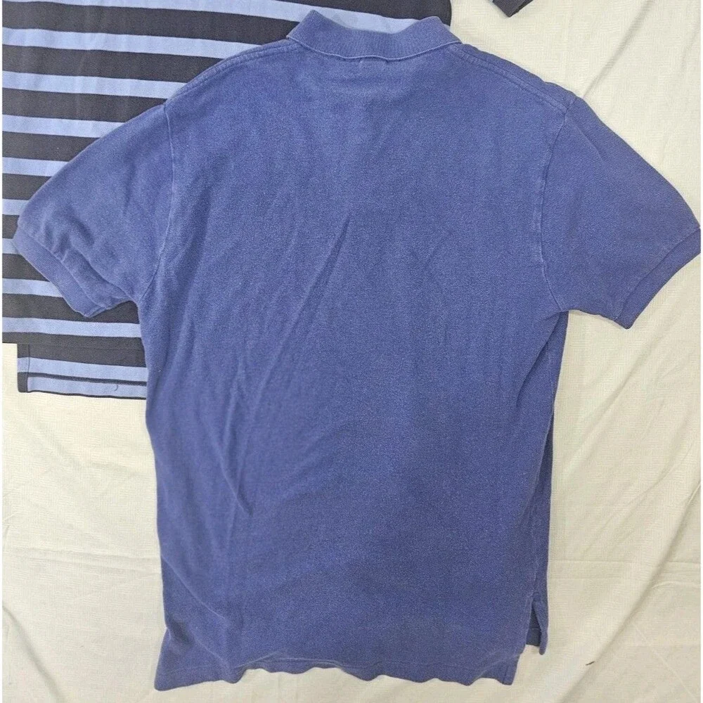 Lot Of 2 VINTAGE Polo Ralph Lauren Shirts Men Small Blue Short Sleeve